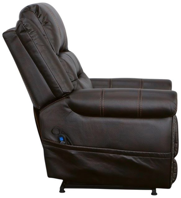 Flexsteel® Oscar Molasses Brown Power Lift Recliner-3