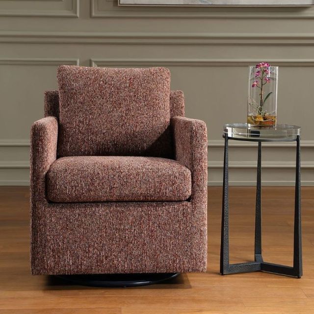 Uttermost® Tisdell Blush/Canyon Swivel Glider-2