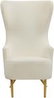 TOV Furniture by Inspire Me Home Decor Cream Julia Wingback Velvet Chair-0