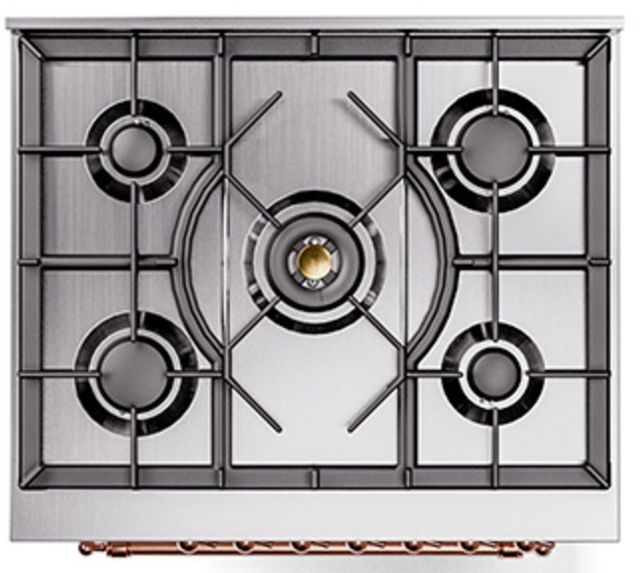 Ilve® Nostalgie II Series 30" White Pro Style Dual Fuel Range-2