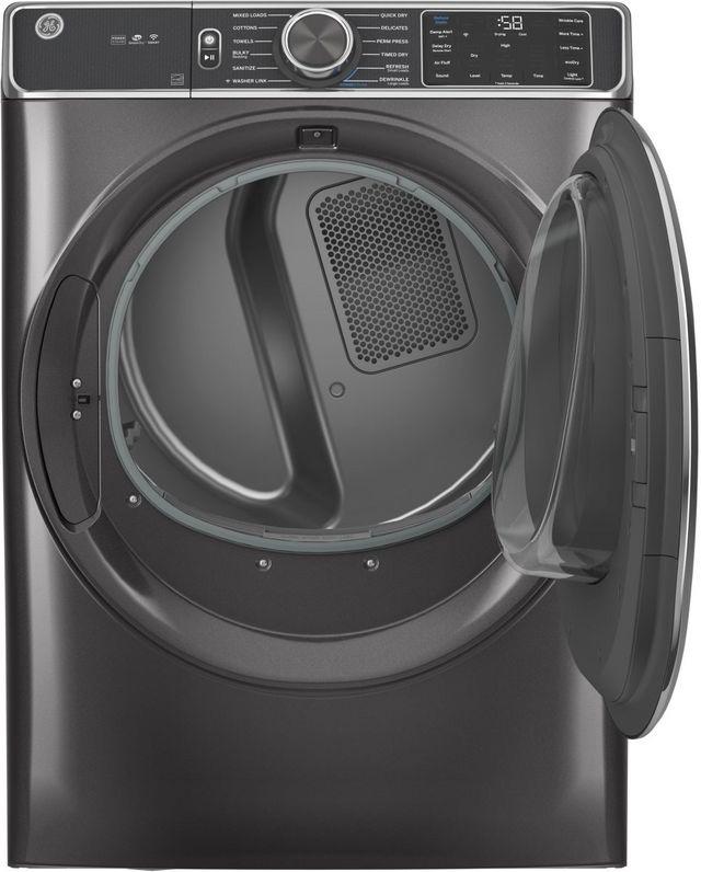 GE® 7.8 Cu. Ft. Diamond Gray Smart Front Load Gas Dryer-1