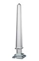 A & B Home Chrome Large Lucent Obelisk Accent-0