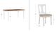 Powell® Willow 5-Piece Brown/Vanilla White Dining Set-2