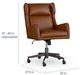 Bassett® Furniture HomeWork Lincoln Saddle Office Chair-5