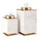 A & B Home 2-Piece Cream/Gold Decorative Canister Set-1