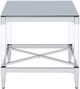 Coaster® Lindley Tempered Mirror Top End Table with Chrome Base-2