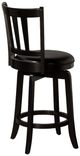 HH2 Home Presque Isle Black Swivel Counter Stool-1