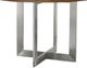 Bassett® Furniture Customizable BenchMade Astor Oak 54" Round Dining Table with Stainless Steel Base Base-1