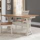Liberty Furniture Farmhouse Reimagined Chestnut Flip Lid Sofa Table with Antique White Base-1