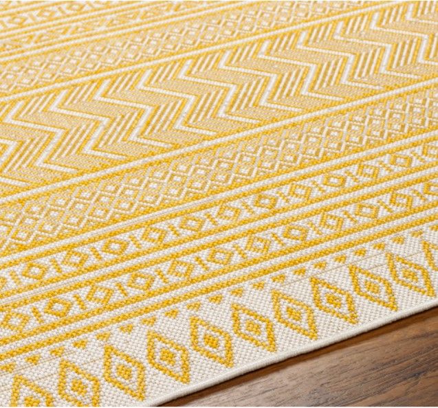 Surya Eagean Yellow 4'x6' Area Rug-1