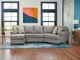 Decor-Rest® Furniture LTD 2541 2-Piece Kudo Sand Sectional with Pillows-1