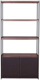 ACME Furniture Sara Sandy Black/Walnut Bookshelf-1