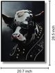 Classy Living Untamed Rockstar Cow with Crystal Shades Wall Art-2