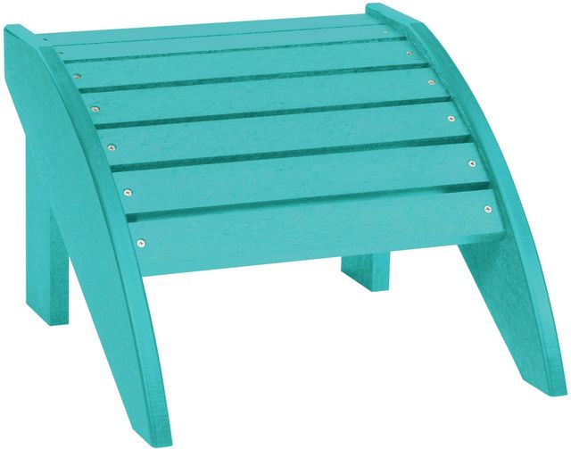 C R Plastic Turquoise Footstool-0