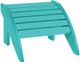 C R Plastic Turquoise Footstool-0