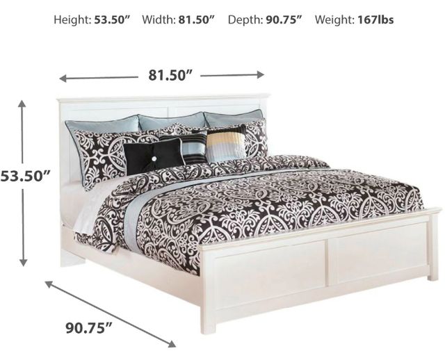 Signature Design by Ashley® Bostwick Shoals White King Panel Bed-1