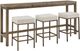 Universal Explore Home™ Montclair Dark Gray Brindle Console with Stools-0