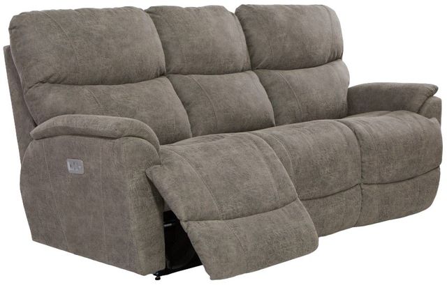 La-Z-Boy® Trouper Sable Power Reclining Sofa with Headrest-1