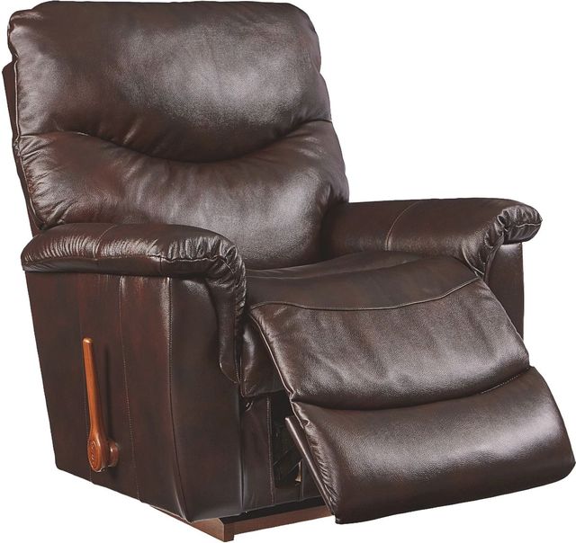 La-Z-Boy® James Walnut Leather Manual Rocking Recliner-1