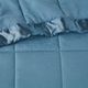 Olliix by Madison Park Cambria Slate Blue Twin Premium Oversize Down Alternative Blanket with 3M Scotchgard-2