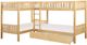 Homelegance® Bartly Natural Pine Youth Twin Corner Bunk Storage Bed-3