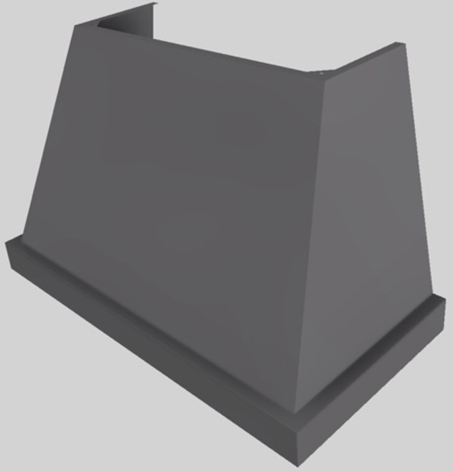 Vent-A-Hood® Designer Series 48" Gunsmoke Wall Mounted Range Hood-1