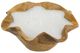 A & B Home Brown/White 4" Teak Candle Holder-0