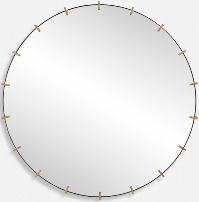 Uttermost® Pali Black Round Mirror-4