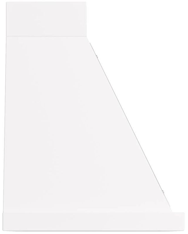 Ilve® Nostalgie II Noblesse 36" White Wall Mounted Range Hood with Brass Trim-2