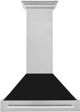 ZLINE 36" Fingerprint Resistant Stainless Steel Range Hood with Black Matte Shell-0