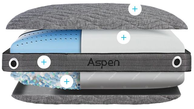 BEDGEAR® Aspen 0.0 Performance® Medium Standard Pillow-2