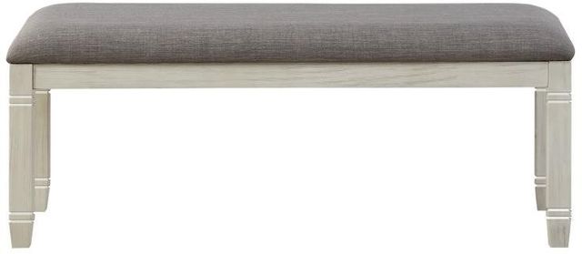 Homelegance® Granby Antique White/Gray Brown Bench-2
