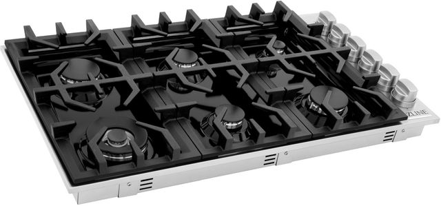 ZLINE Professional 36" Black Porcelain Gas Dropin Cooktop-1