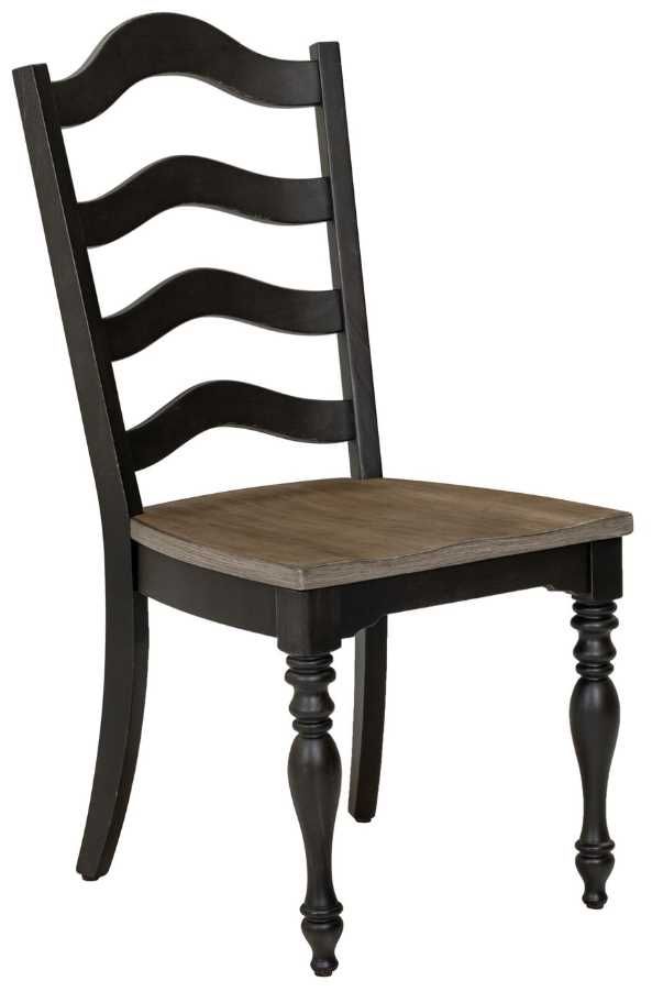 Liberty Furniture Magnolia Manor 3-Piece Antique Black/Weathered Bark Dining Drop Leaf Table Set-3