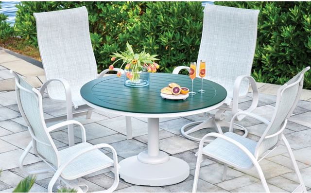 Telescope Casual 54" Round Bar Height 120 lb Pedestal Table without Hole-1