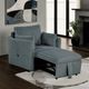 Furniture of America® Denholme Dark Gray Chair-1
