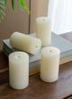 A & B Home 4-Piece Ivory White Candle Set-3