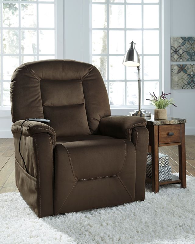 Signature Design by Ashley® Samir Coffee Power Lift Recliner-3