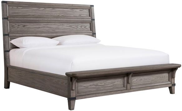 Intercon Forge Steel Gray Queen Panel Bed-0