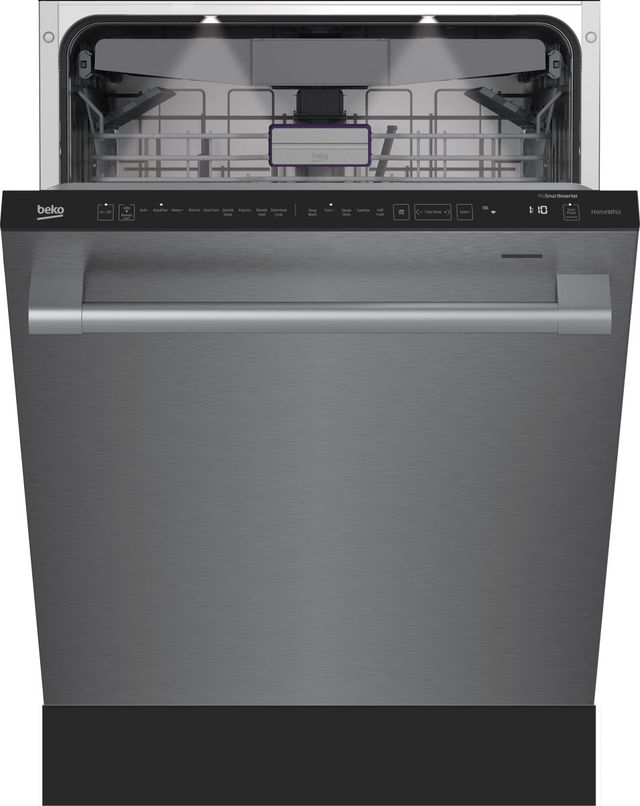Beko 24" Fingerprint-Free Stainless Steel Top Control Built In Dishwasher-0