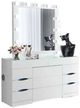Global Furniture USA Ella 3-Piece White Vanity Set with Storage Stool-0