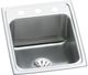 Elkay Lustertone® Classic Lustrous Satin 17" x 22" x 10-1/8" 3-Hole Single Bowl Drop-In Sink with Perfect Drain®-0