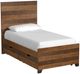 Westwood Design Urban Rustic Brushed Wheat Youth Twin Panel Storage Bed-0