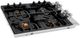 ZLINE 30" Black Porcelain Gas Cooktop with 4 Brass Burners-2