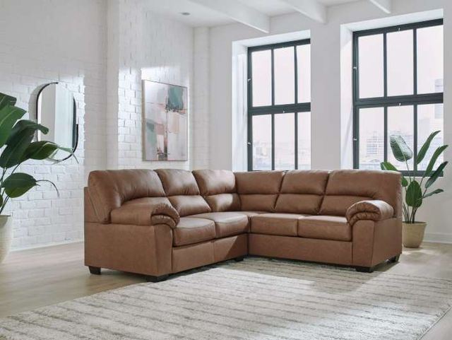 Signature Design by Ashley® WillowBend 2-Piece Caramel L-Shape Sectional-2