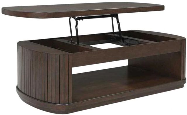 Signature Design by Ashley® Korestone Dark Brown Lift Top Cocktail Table-0