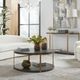 Uttermost® Palisade Walnut Coffee Table with Antique Gold Frame-1