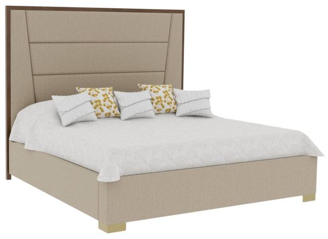 Country View Woodworking Customizable Verrado 5B King Panel Bed with Metal Feet on Footboard-0