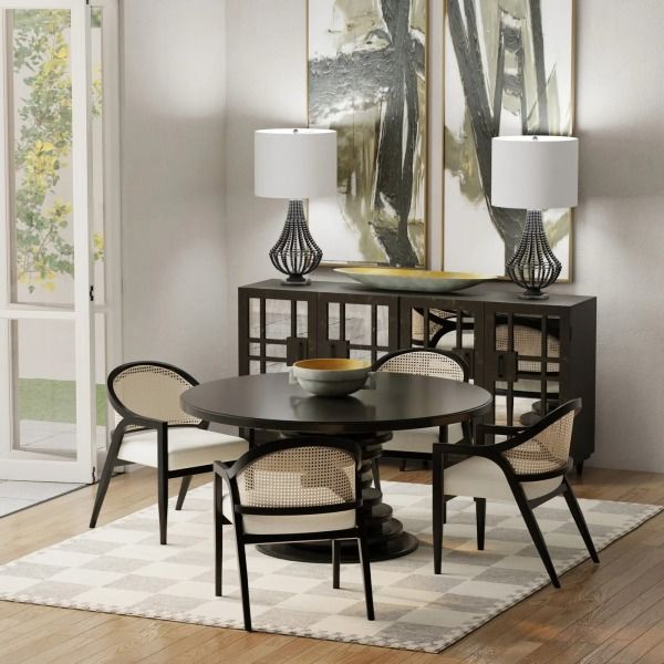 Harp & Finial® Aurora Black Table Lamp-2