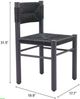 Zuo® Modern Iska 2-Piece Black Aluminum Outdoor Dining Side Chair Set-5